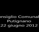Consiglio Comunale Putignano 22 giugno 2012