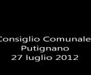 Consiglio Comunale Putignano 27 luglio 2012