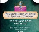 Il Carnevale di Putignano presentato al SENATO Roma 12/01/2023