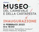 MUSEO del Carnevale e della Cartapesta.inaugurazione 2023 a guida Prof.SISTO