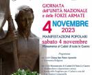 GIORNATA UNITA'NAZIONALE e FORZE ARMATE Cerimonia 04 nov. 2023 Putignano...per ricordare